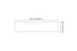 vidaXL 148248 Vertical Awning Beige 60x270cm Oxford Fabric vidaXL 148248 Vertical Awning Beige 60x270cm Oxford Fabric