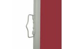 vidaXL 48391 Patio Retractable Side Awning 120x500cm Red vidaXL 48391 Patio Retractable Side Awning 120x500cm Red