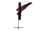 vidaXL 312308 Cantilever Umbrella With Steel Pole Bordeaux Red 250x250cm vidaXL 312308 Cantilever Umbrella With Steel Pole Bordeaux Red 250x250cm