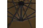 vidaXL 44631 Cantilever Umbrella With Steel Pole Taupe 300cm vidaXL 44631 Cantilever Umbrella With Steel Pole Taupe 300cm
