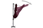 vidaXL 312306 Cantilever Umbrella With Aluminium Pole Red 300cm vidaXL 312306 Cantilever Umbrella With Aluminium Pole Red 300cm