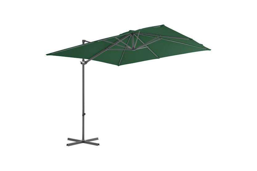 vidaXL 276336 Outdoor Umbrella With Portable Base Green vidaXL 276336 Outdoor Umbrella With Portable Base Green