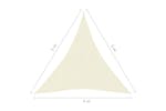 vidaXL 311206 Sunshade Sail 160 G/m² Cream 4x5x5 M Hdpe vidaXL 311206 Sunshade Sail 160 G/m² Cream 4x5x5 M Hdpe