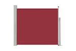 vidaXL 48373 Patio Retractable Side Awning 100x300cm Red vidaXL 48373 Patio Retractable Side Awning 100x300cm Red
