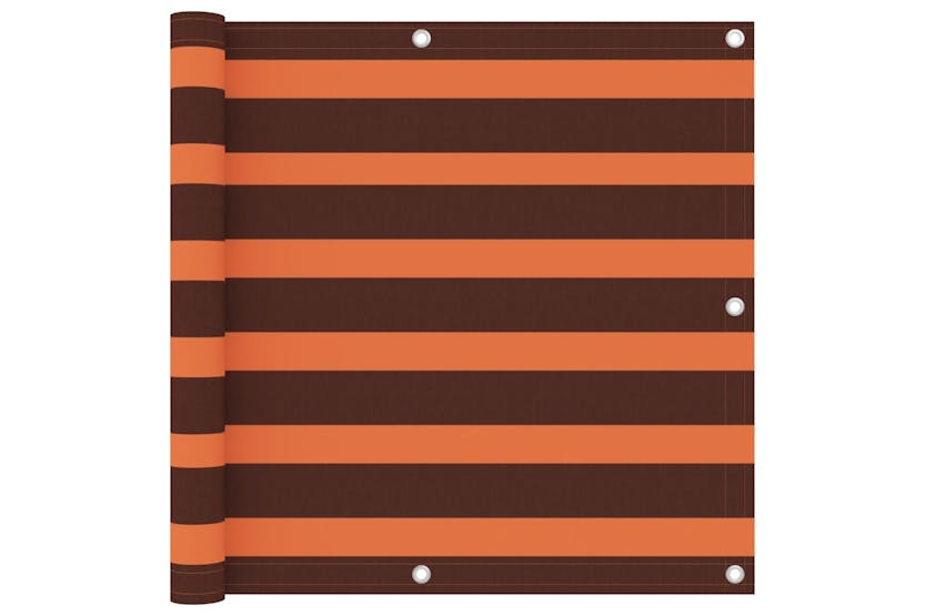 vidaXL 134928 Balcony Screen Orange And Brown 90x300cm Oxford Fabric vidaXL 134928 Balcony Screen Orange And Brown 90x300cm Oxford Fabric