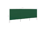 vidaXL 47141 3-panel Wind Screen Fabric 400x80cm Green vidaXL 47141 3-panel Wind Screen Fabric 400x80cm Green