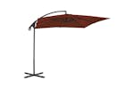 vidaXL 312511 Cantilever Umbrella With Steel Pole 250x250cm Terracotta vidaXL 312511 Cantilever Umbrella With Steel Pole 250x250cm Terracotta