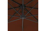 vidaXL 312511 Cantilever Umbrella With Steel Pole 250x250cm Terracotta vidaXL 312511 Cantilever Umbrella With Steel Pole 250x250cm Terracotta