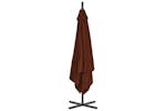 vidaXL 312511 Cantilever Umbrella With Steel Pole 250x250cm Terracotta vidaXL 312511 Cantilever Umbrella With Steel Pole 250x250cm Terracotta