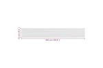 vidaXL 310862 Balcony Screen White 75x500cm Hdpe vidaXL 310862 Balcony Screen White 75x500cm Hdpe