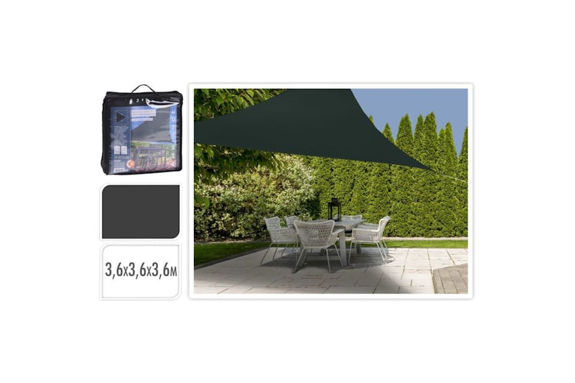 Progarden 436321 Shade Cloth 3.6x3.6x3.6 M Dark Grey Triangle Progarden 436321 Shade Cloth 3.6x3.6x3.6 M Dark Grey Triangle