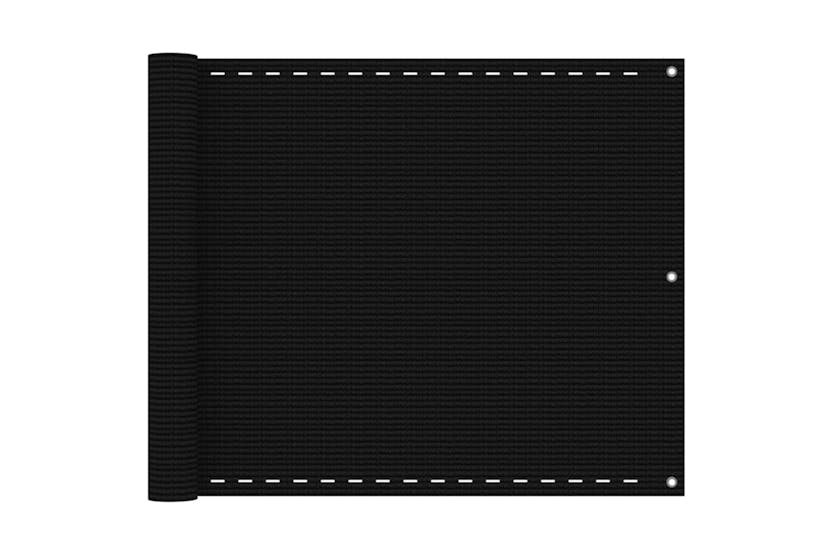 vidaXL 311029 Balcony Screen Black 75x400cm Hdpe vidaXL 311029 Balcony Screen Black 75x400cm Hdpe