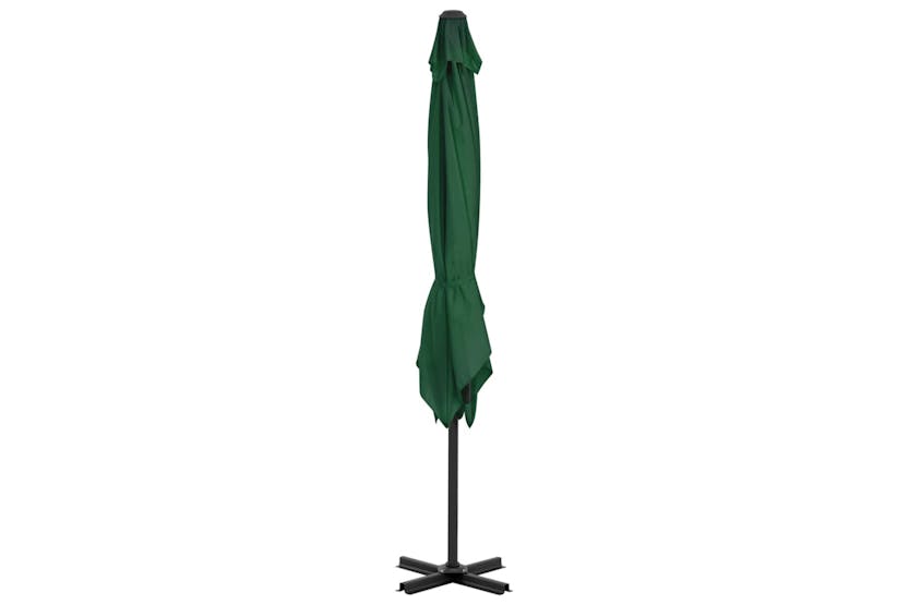 vidaXL 44617 Cantilever Umbrella With Aluminium Pole Green 250x250cm vidaXL 44617 Cantilever Umbrella With Aluminium Pole Green 250x250cm