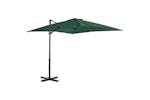 vidaXL 44617 Cantilever Umbrella With Aluminium Pole Green 250x250cm vidaXL 44617 Cantilever Umbrella With Aluminium Pole Green 250x250cm