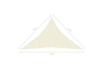 vidaXL 311210 Sunshade Sail 160 G/m² Cream 5x5x6 M Hdpe vidaXL 311210 Sunshade Sail 160 G/m² Cream 5x5x6 M Hdpe