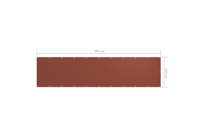 vidaXL 134982 Balcony Screen Terracotta 120x500cm Oxford Fabric vidaXL 134982 Balcony Screen Terracotta 120x500cm Oxford Fabric