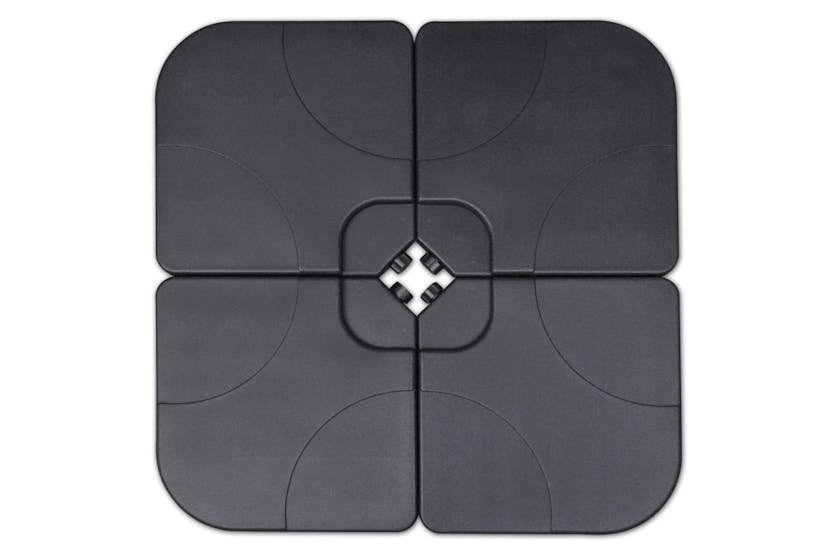 vidaXL 271717 Aluminium Umbrella With Portable Base Green vidaXL 271717 Aluminium Umbrella With Portable Base Green