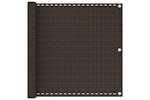 vidaXL 311045 Balcony Screen Brown 90x400cm Hdpe vidaXL 311045 Balcony Screen Brown 90x400cm Hdpe