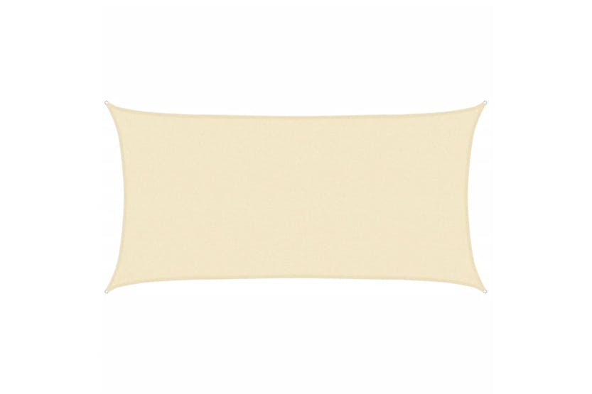 vidaXL 42288 Sunshade Sail Hdpe Rectangular 2x4 M Cream vidaXL 42288 Sunshade Sail Hdpe Rectangular 2x4 M Cream