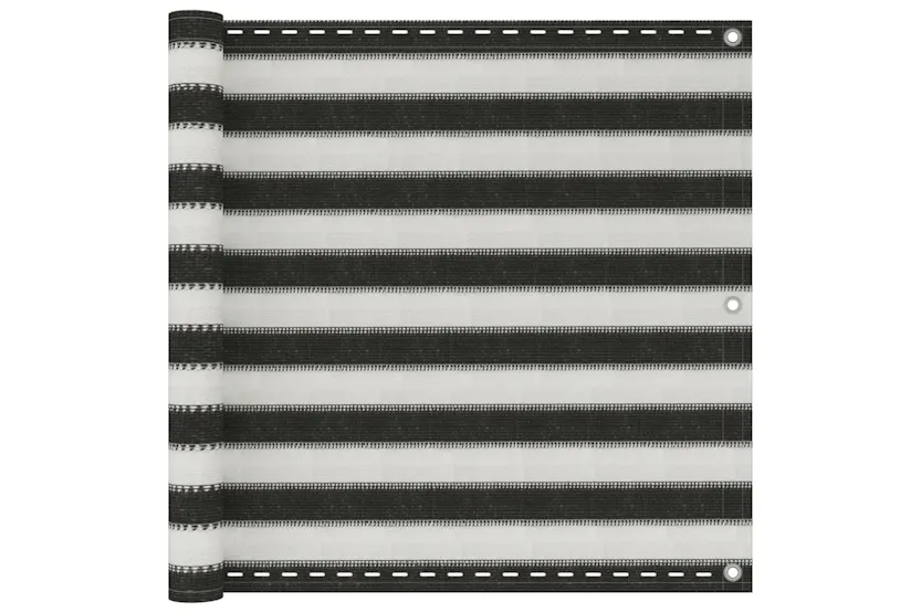 vidaXL 310852 Balcony Screen Hdpe 90x300cm Anthracite And White vidaXL 310852 Balcony Screen Hdpe 90x300cm Anthracite And White