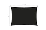 vidaXL 135751 Sunshade Sail Oxford Fabric Rectangular 2x3.5 M Black vidaXL 135751 Sunshade Sail Oxford Fabric Rectangular 2x3.5 M Black