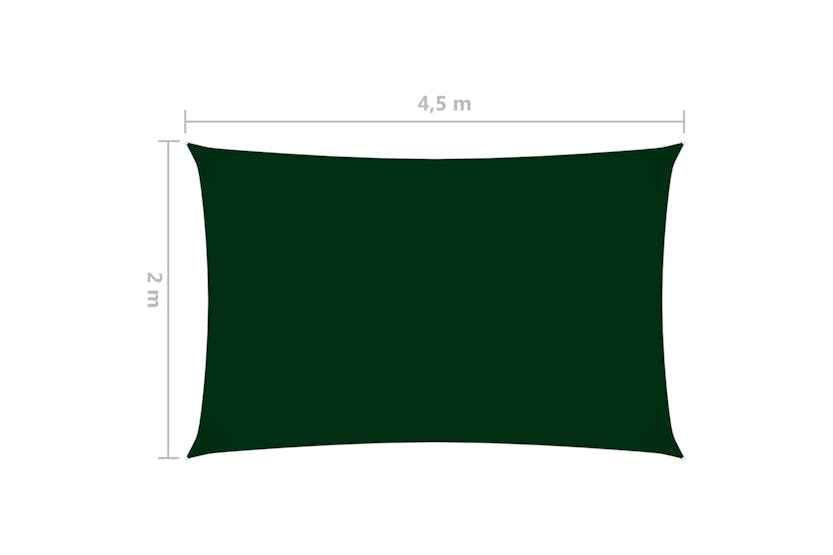 vidaXL 135478 Sunshade Sail Oxford Fabric Rectangular 2x4.5 M Dark Green vidaXL 135478 Sunshade Sail Oxford Fabric Rectangular 2x4.5 M Dark Green