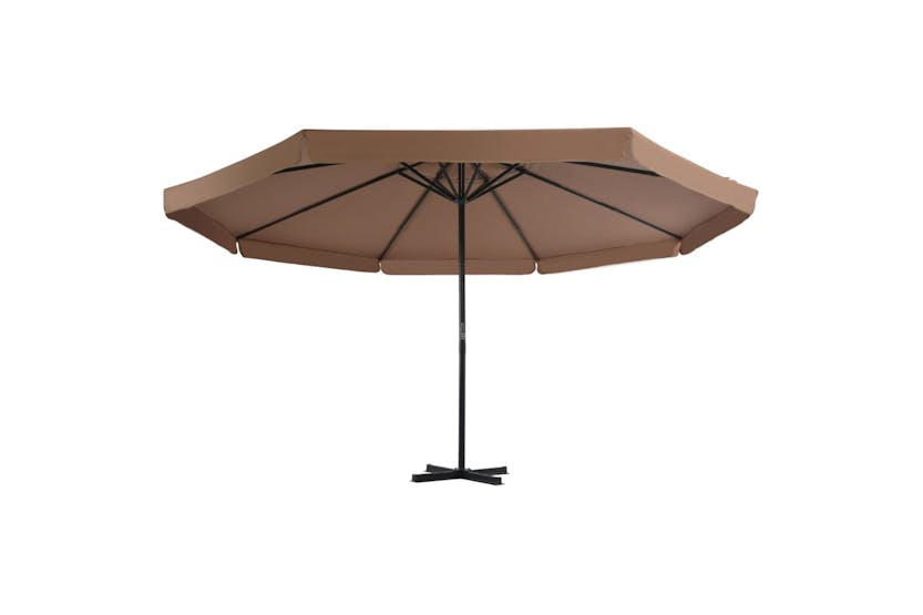 vidaXL 276324 Outdoor Umbrella With Portable Base Taupe vidaXL 276324 Outdoor Umbrella With Portable Base Taupe