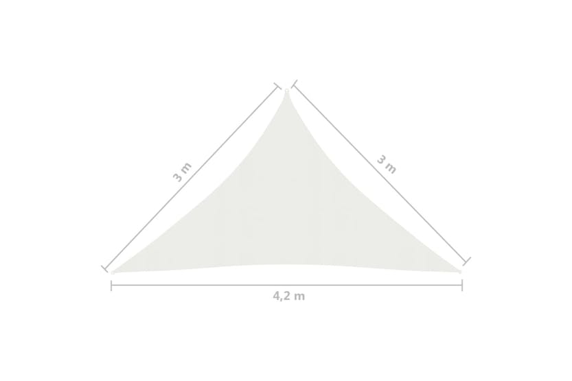 vidaXL 311254 Sunshade Sail 160 G/m² White 3x3x4.2 M Hdpe vidaXL 311254 Sunshade Sail 160 G/m² White 3x3x4.2 M Hdpe