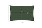 vidaXL 311449 Sunshade Sail 160 G/m² Dark Green 2x4 M Hdpe vidaXL 311449 Sunshade Sail 160 G/m² Dark Green 2x4 M Hdpe