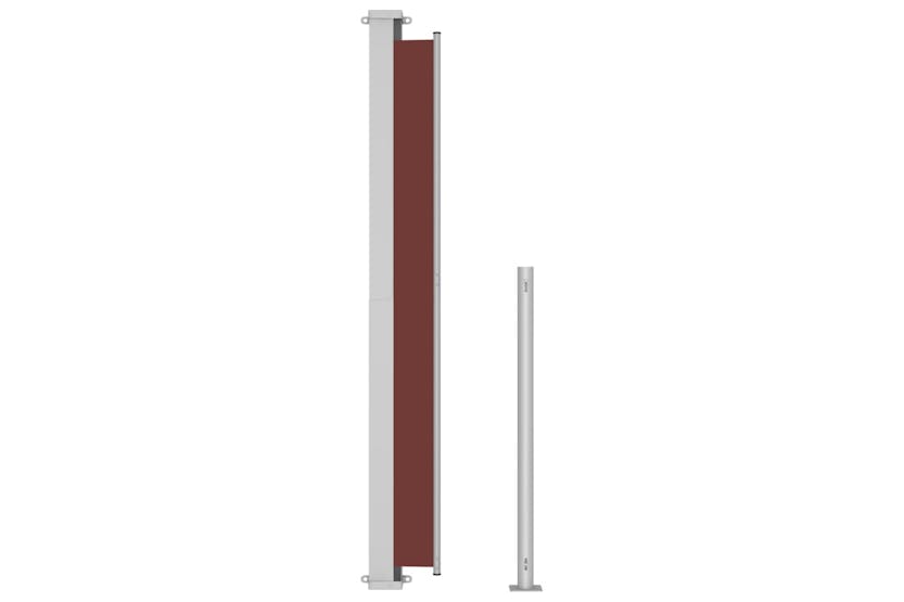 vidaXL 313402 Patio Retractable Side Awning 180x300cm Brown vidaXL 313402 Patio Retractable Side Awning 180x300cm Brown