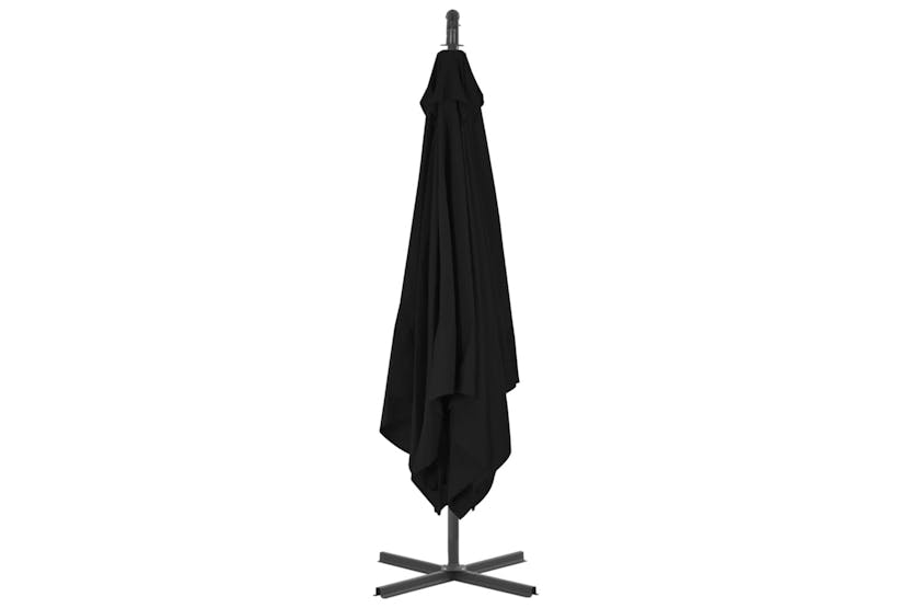 vidaXL 312512 Cantilever Umbrella With Steel Pole 250x250cm Black vidaXL 312512 Cantilever Umbrella With Steel Pole 250x250cm Black