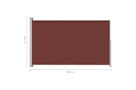 vidaXL 313402 Patio Retractable Side Awning 180x300cm Brown vidaXL 313402 Patio Retractable Side Awning 180x300cm Brown