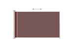 vidaXL 313402 Patio Retractable Side Awning 180x300cm Brown vidaXL 313402 Patio Retractable Side Awning 180x300cm Brown