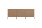 vidaXL 44542 3-panel Wind Screen Fabric 400x120cm Taupe vidaXL 44542 3-panel Wind Screen Fabric 400x120cm Taupe