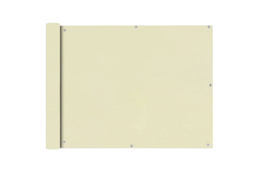 vidaXL 42338 Balcony Screen Oxford Fabric 90x400cm Cream vidaXL 42338 Balcony Screen Oxford Fabric 90x400cm Cream