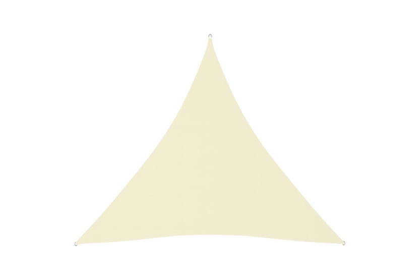 vidaXL 135231 Sunshade Sail Oxford Fabric Triangular 4x4x4 M Cream vidaXL 135231 Sunshade Sail Oxford Fabric Triangular 4x4x4 M Cream