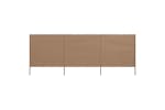 vidaXL 47143 3-panel Wind Screen Fabric 400x80cm Taupe vidaXL 47143 3-panel Wind Screen Fabric 400x80cm Taupe