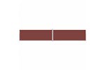 vidaXL 318087 Retractable Side Awning Brown 220x1200cm vidaXL 318087 Retractable Side Awning Brown 220x1200cm