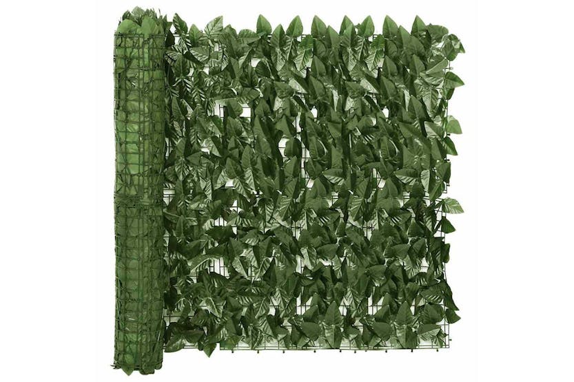 vidaXL 315486 Balcony Screen With Dark Green Leaves 600x75cm vidaXL 315486 Balcony Screen With Dark Green Leaves 600x75cm