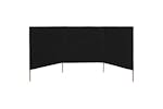 vidaXL 47146 3-panel Wind Screen Fabric 400x120cm Black vidaXL 47146 3-panel Wind Screen Fabric 400x120cm Black