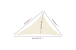 vidaXL 311211 Sunshade Sail 160 G/m² Cream 4x5x6.8 M Hdpe vidaXL 311211 Sunshade Sail 160 G/m² Cream 4x5x6.8 M Hdpe