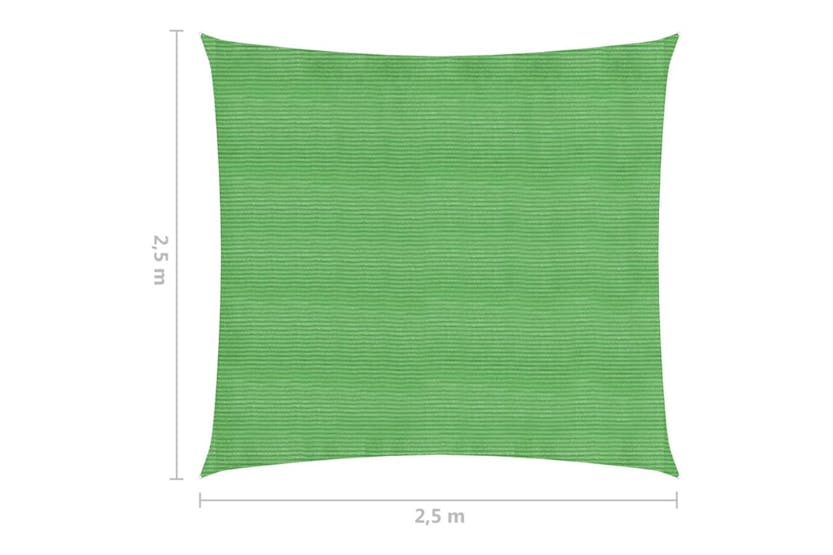 vidaXL 311273 Sunshade Sail 160 G/m² Light Green 2.5x2.5 M Hdpe vidaXL 311273 Sunshade Sail 160 G/m² Light Green 2.5x2.5 M Hdpe