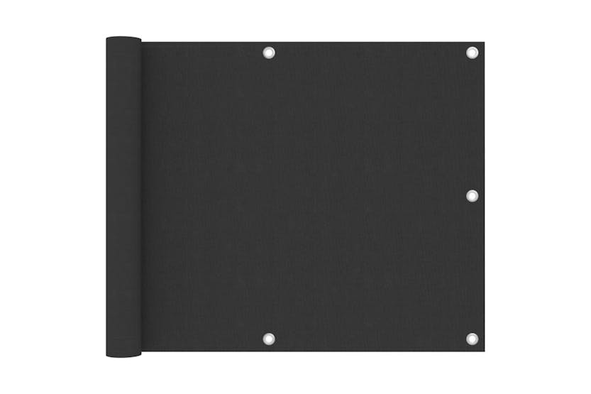 vidaXL 134866 Balcony Screen Anthracite 75x500cm Oxford Fabric vidaXL 134866 Balcony Screen Anthracite 75x500cm Oxford Fabric