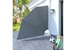 vidaXL 41573 Collapsible Balcony Side Awning Grey 210x210cm vidaXL 41573 Collapsible Balcony Side Awning Grey 210x210cm