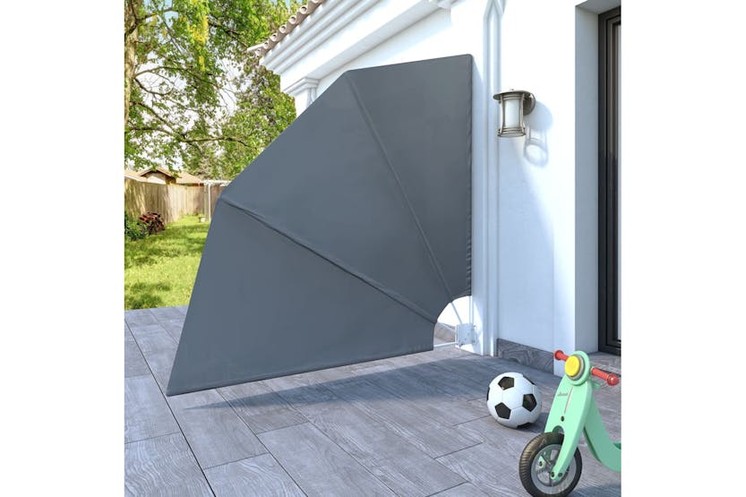 vidaXL 41573 Collapsible Balcony Side Awning Grey 210x210cm vidaXL 41573 Collapsible Balcony Side Awning Grey 210x210cm