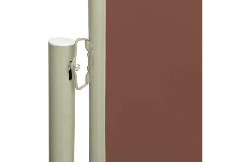 vidaXL 317927 Patio Retractable Side Awning 160x500cm Brown vidaXL 317927 Patio Retractable Side Awning 160x500cm Brown