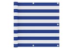 vidaXL 134917 Balcony Screen White And Blue 90x400cm Oxford Fabric vidaXL 134917 Balcony Screen White And Blue 90x400cm Oxford Fabric