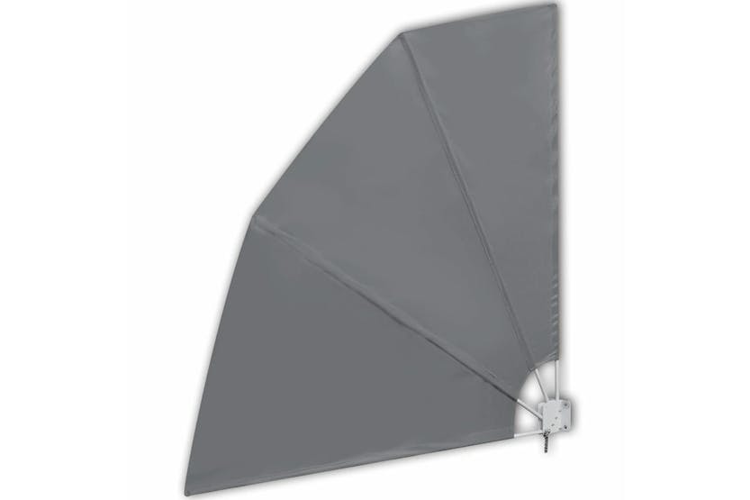 vidaXL 41573 Collapsible Balcony Side Awning Grey 210x210cm vidaXL 41573 Collapsible Balcony Side Awning Grey 210x210cm