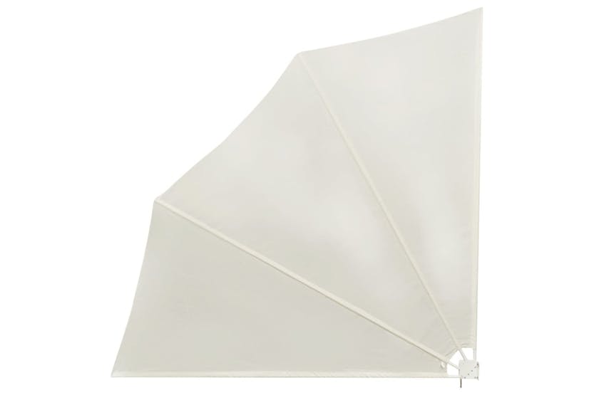 vidaXL 41578 Collapsible Balcony Side Awning Cream 140x140cm vidaXL 41578 Collapsible Balcony Side Awning Cream 140x140cm