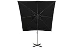 vidaXL 312356 Cantilever Umbrella With Double Top 250x250cm Black vidaXL 312356 Cantilever Umbrella With Double Top 250x250cm Black